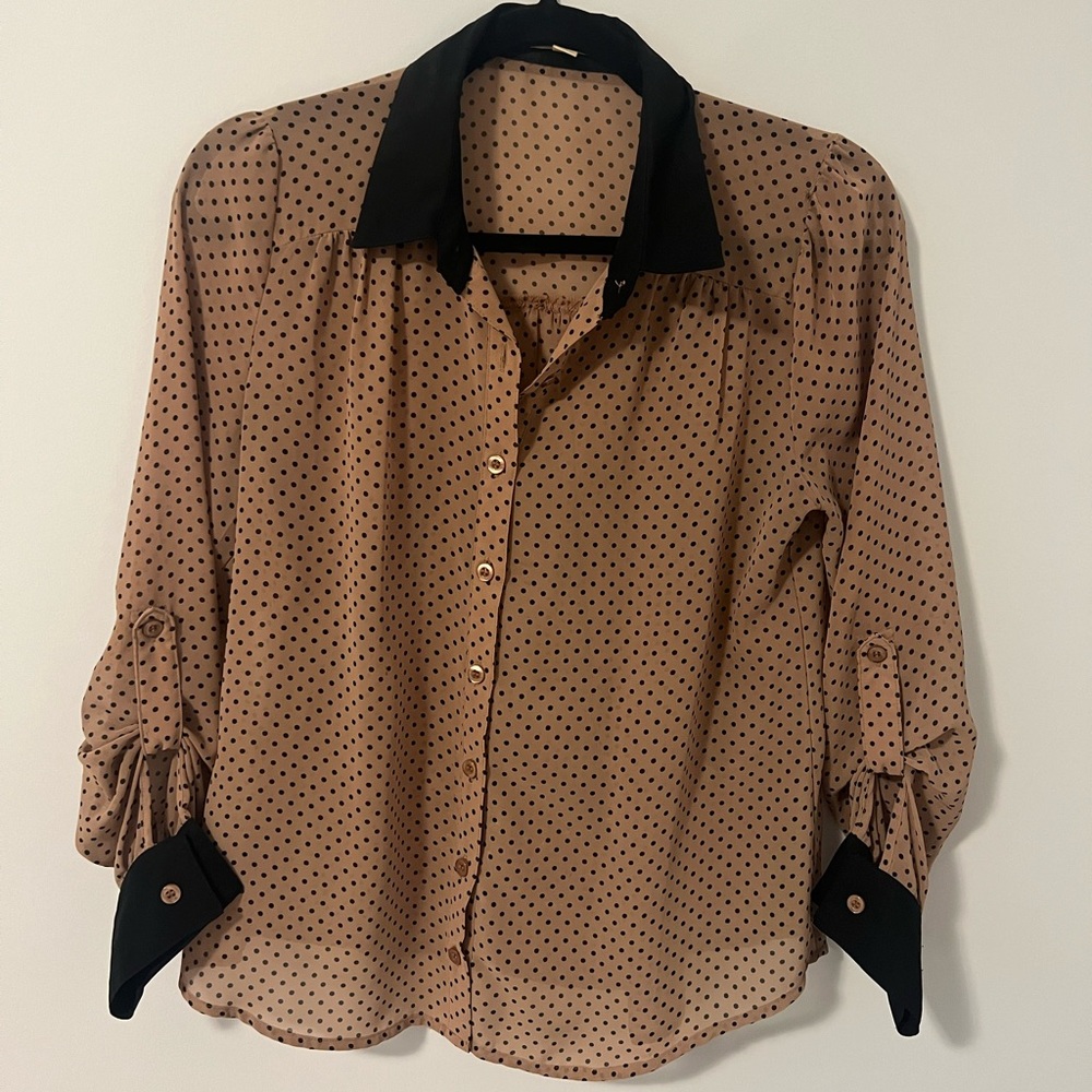 Sheer button up blouse